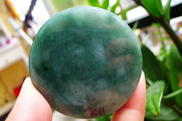 Natural Jade Rough Jadeite Raw (102g,5.6X1.4cm)