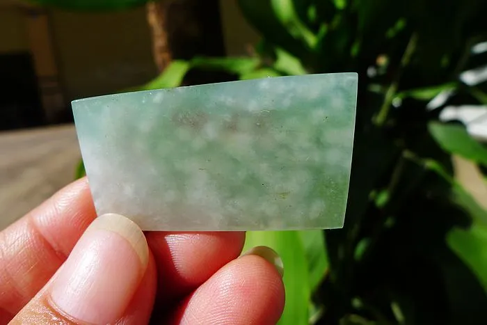 Natural Jade Rough Jadeite Raw (10g,3.9X2.1X0.45cm)