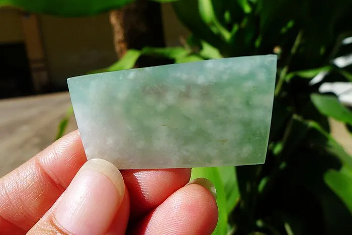 Natural Jade Rough Jadeite Raw (10g,3.9X2.1X0.45cm)