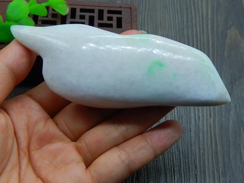 Natural Jade Rough Jadeite Raw (112g, 109X36X17mm)