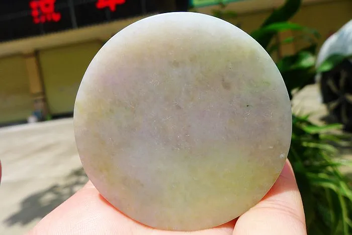 Natural Jade Rough Jadeite Raw (134g,5.65X5.65X1.55cm)