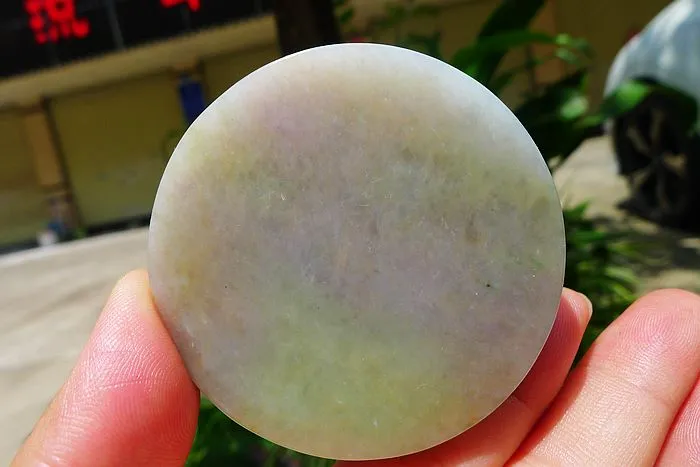 Natural Jade Rough Jadeite Raw (134g,5.65X5.65X1.55cm)