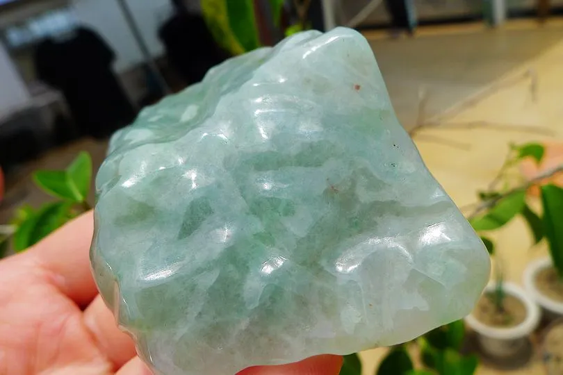 Natural Jade Rough Jadeite Raw (142g,8.7X5.9X2.4cm)