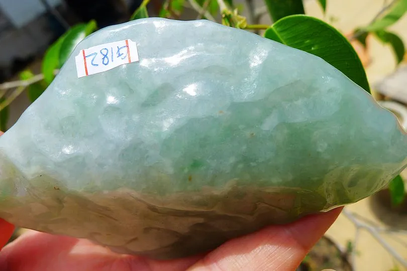 Natural Jade Rough Jadeite Raw (142g,8.7X5.9X2.4cm)