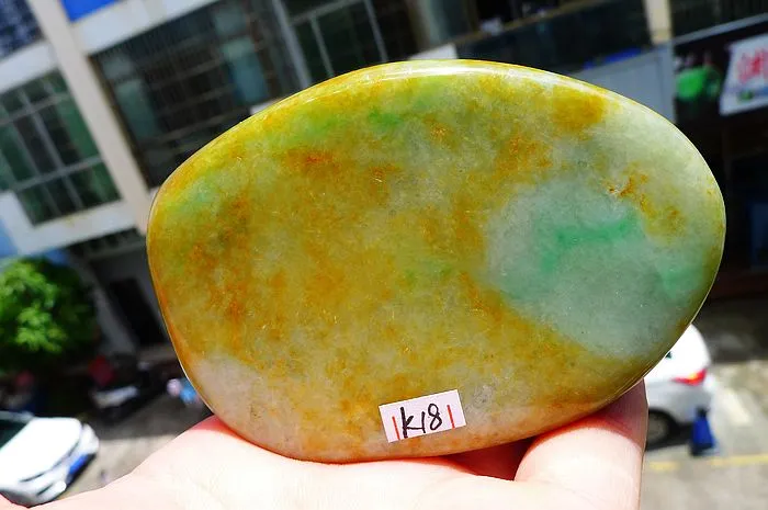 Natural Jade Rough Jadeite Raw (303g,9.1X6.3X3.05cm)