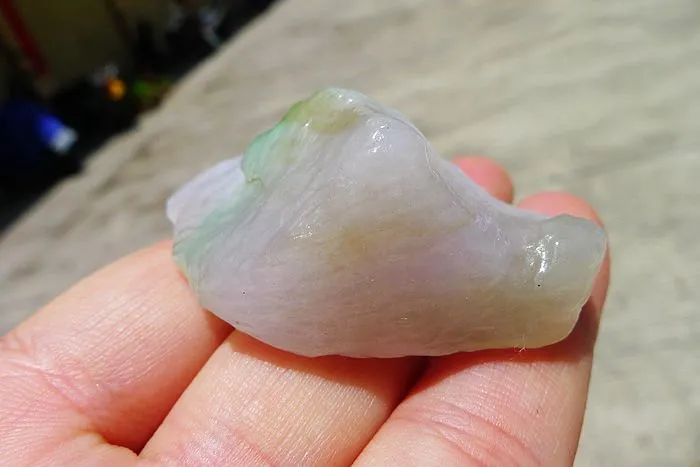 Natural Jade Rough Jadeite Raw (38g,5X3.5X1.9cm)