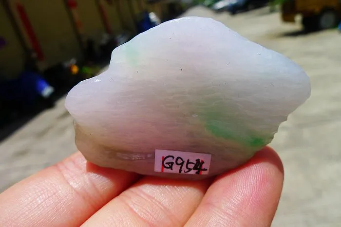 Natural Jade Rough Jadeite Raw (38g,5X3.5X1.9cm)