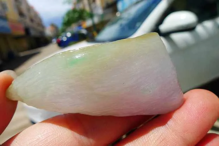 Natural Jade Rough Jadeite Raw (38g,6X2.8X1.25cm)