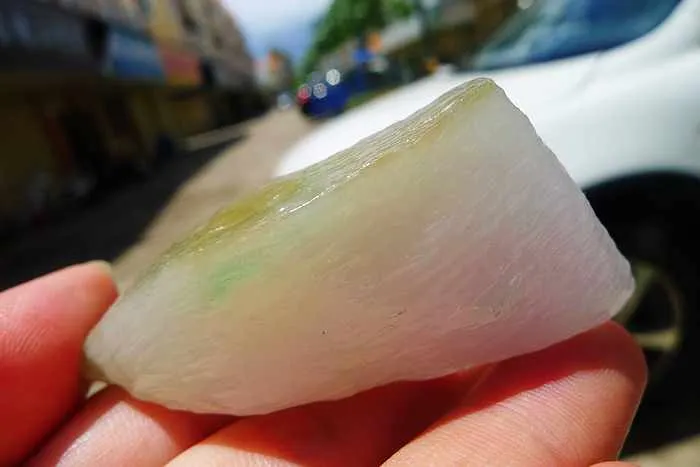 Natural Jade Rough Jadeite Raw (38g,6X2.8X1.25cm)