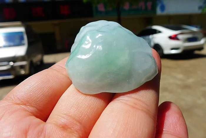 Natural Jade Rough Jadeite Raw (43g,4.1X3.4X1.65cm)