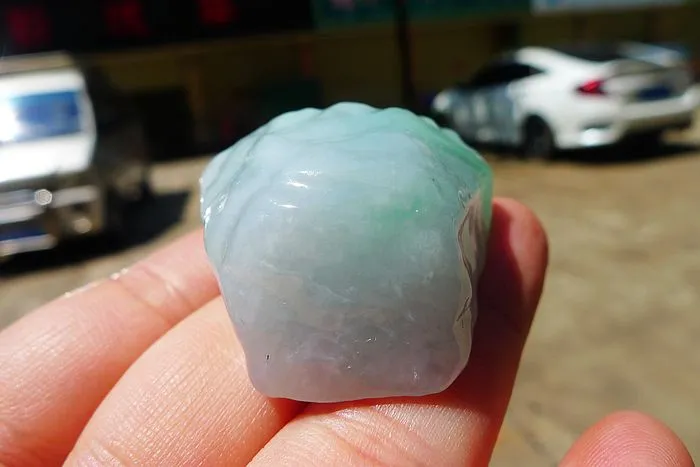 Natural Jade Rough Jadeite Raw (43g,4.1X3.4X1.65cm)