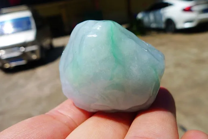 Natural Jade Rough Jadeite Raw (43g,4.1X3.4X1.65cm)