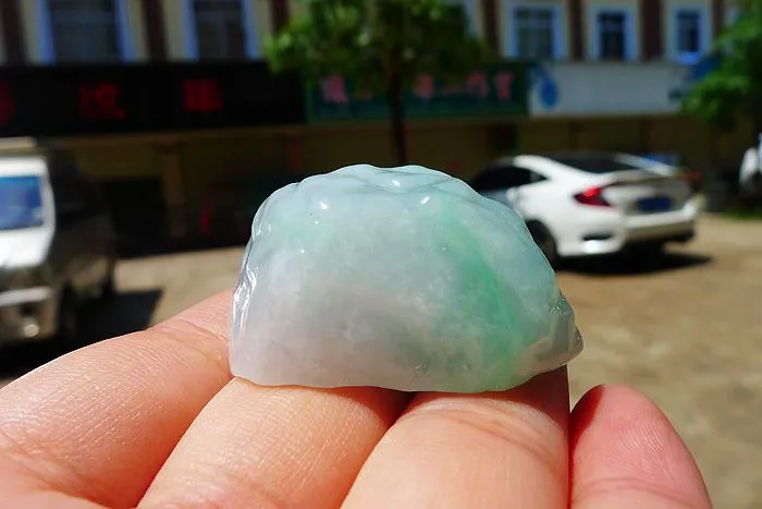 Natural Jade Rough Jadeite Raw (43g,4.1X3.4X1.65cm)