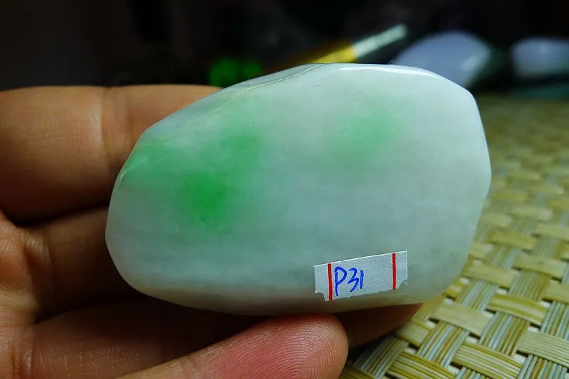 Natural Jade Rough Jadeite Raw (45g,5X3.2X1.4cm)