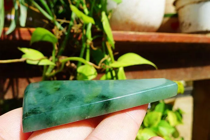 Natural Jade Rough Jadeite Raw (45g,7X4.7X0.6cm)