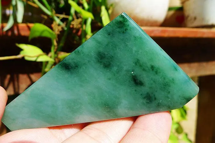 Natural Jade Rough Jadeite Raw (45g,7X4.7X0.6cm)