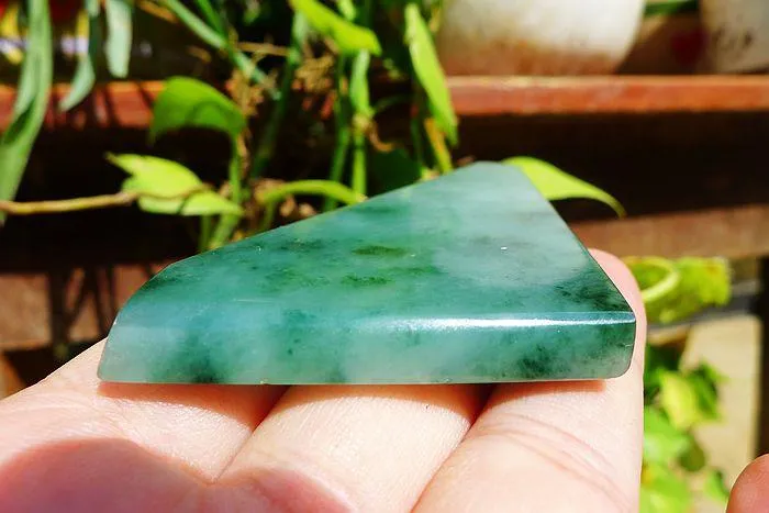 Natural Jade Rough Jadeite Raw (45g,7X4.7X0.6cm)