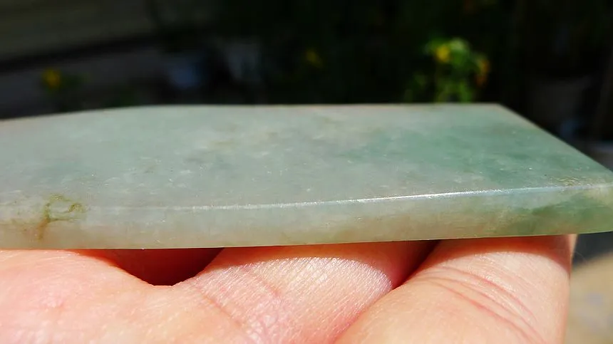 Natural Jade Rough Jadeite Raw (47g,8.5X3.6X0.56cm)