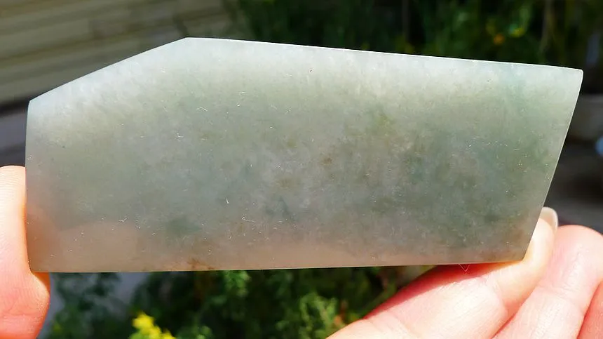 Natural Jade Rough Jadeite Raw (47g,8.5X3.6X0.56cm)