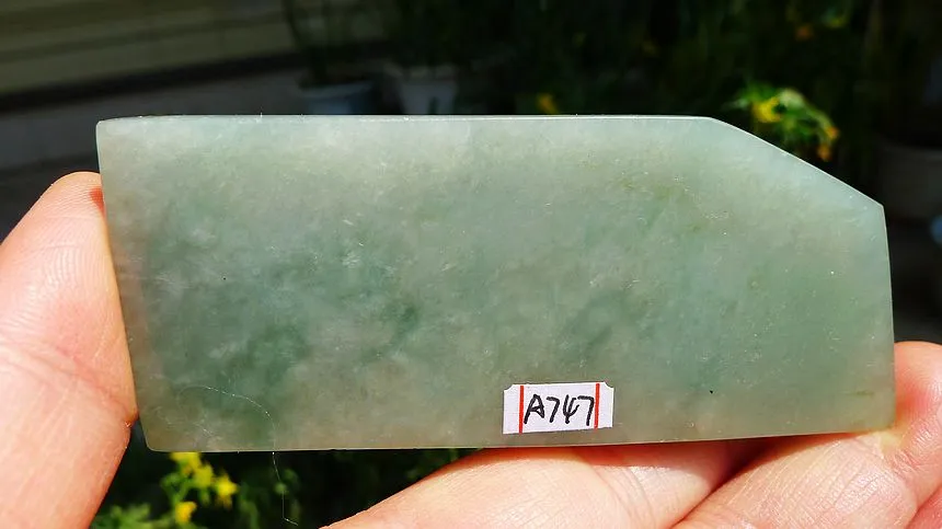 Natural Jade Rough Jadeite Raw (47g,8.5X3.6X0.56cm)