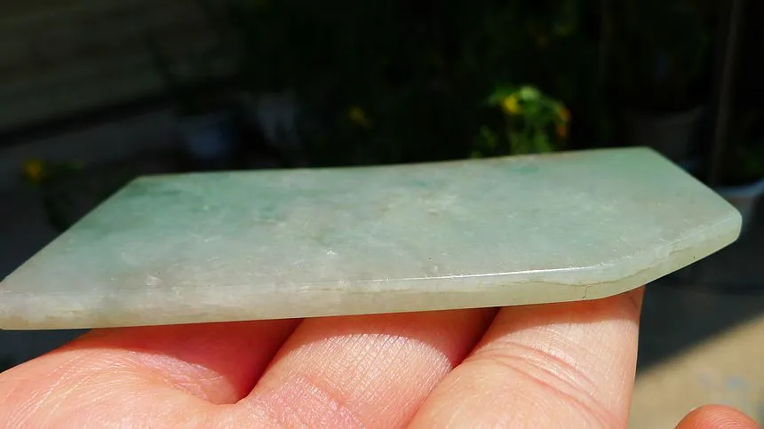 Natural Jade Rough Jadeite Raw (47g,8.5X3.6X0.56cm)