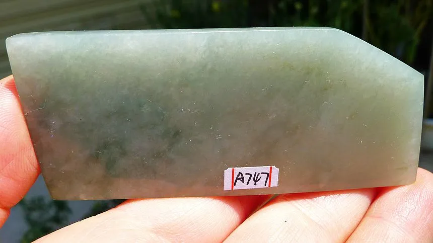 Natural Jade Rough Jadeite Raw (47g,8.5X3.6X0.56cm)