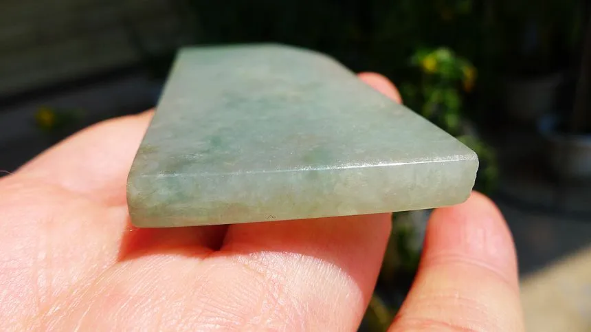 Natural Jade Rough Jadeite Raw (47g,8.5X3.6X0.56cm)