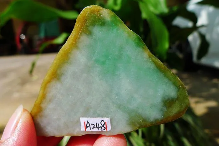 Natural Jade Rough Jadeite Raw (54g,6.7X5.1X0.9cm)