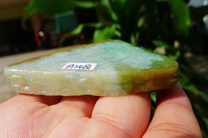 Natural Jade Rough Jadeite Raw (54g,6.7X5.1X0.9cm)