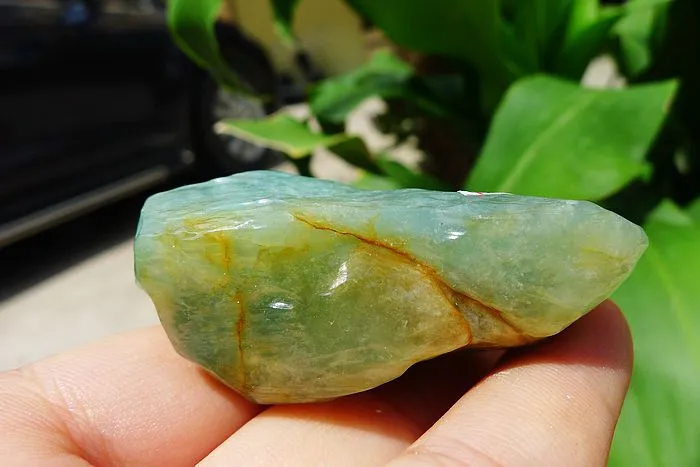 Natural Jade Rough Jadeite Raw (56g,5.7X2.4X2.3cm)