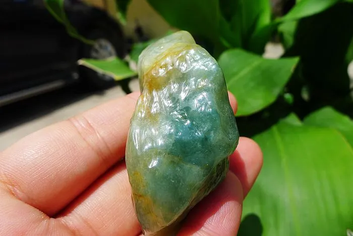 Natural Jade Rough Jadeite Raw (56g,5.7X2.4X2.3cm)