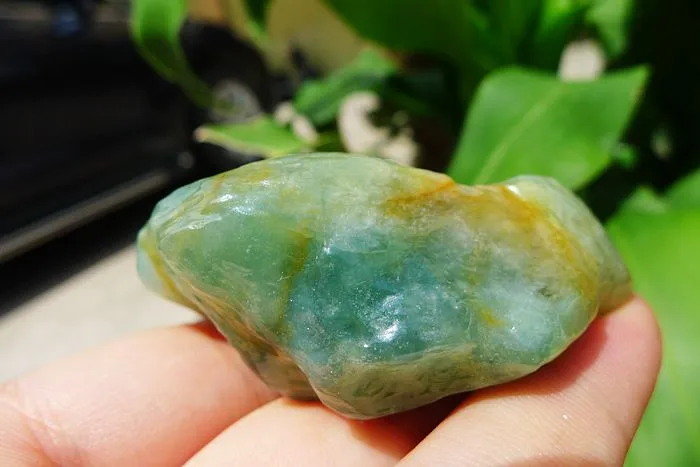 Natural Jade Rough Jadeite Raw (56g,5.7X2.4X2.3cm)