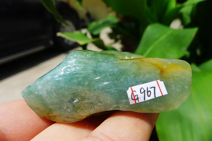 Natural Jade Rough Jadeite Raw (56g,5.7X2.4X2.3cm)