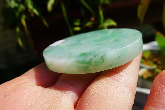 Natural Jade Rough Jadeite Raw (59g,5.55X0.7cm)