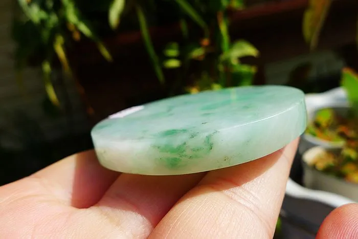 Natural Jade Rough Jadeite Raw (59g,5.55X0.7cm)