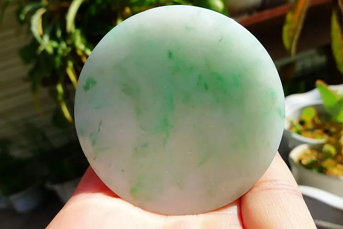 Natural Jade Rough Jadeite Raw (59g,5.55X0.7cm)