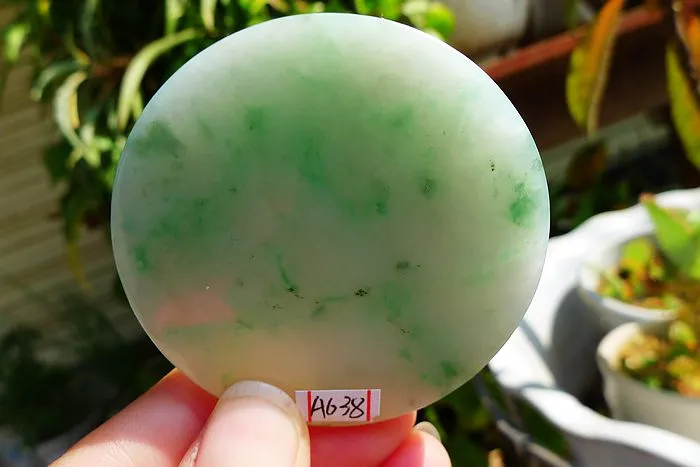 Natural Jade Rough Jadeite Raw (59g,5.55X0.7cm)