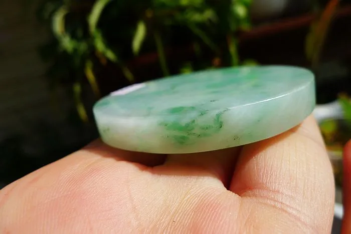 Natural Jade Rough Jadeite Raw (59g,5.55X0.7cm)