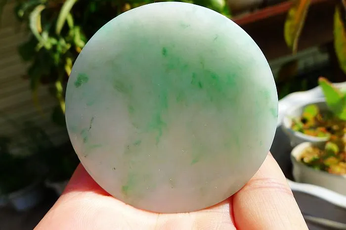 Natural Jade Rough Jadeite Raw (59g,5.55X0.7cm)