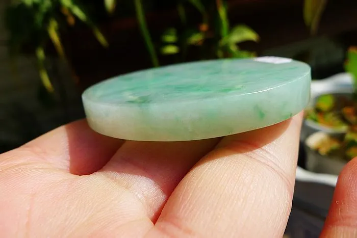 Natural Jade Rough Jadeite Raw (59g,5.55X0.7cm)