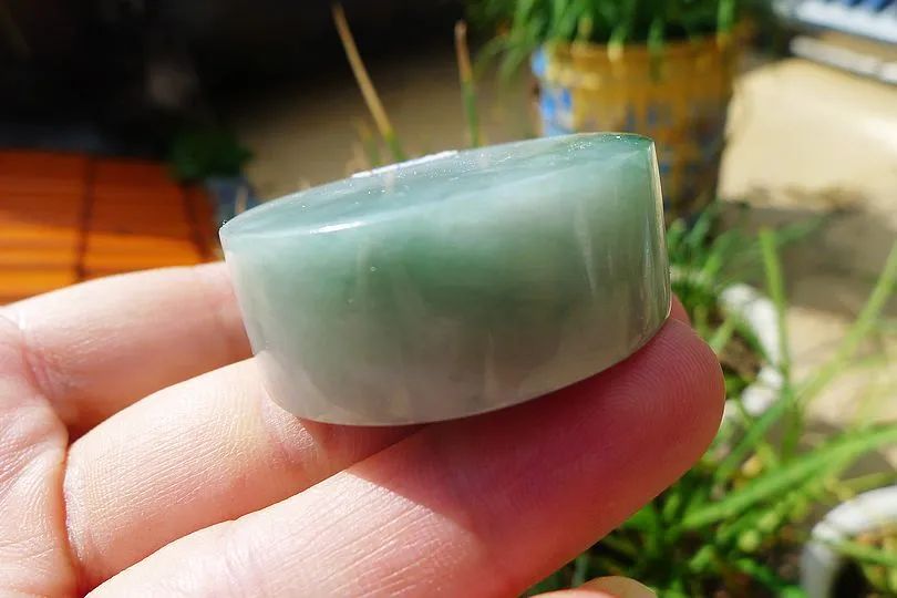 Natural Jade Rough Jadeite Raw (60g,3.8X3.8X1.55cm)