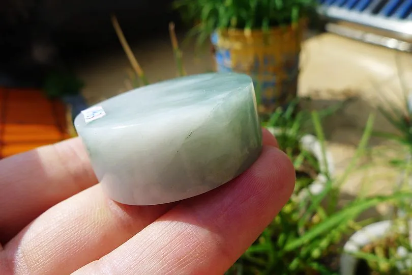 Natural Jade Rough Jadeite Raw (60g,3.8X3.8X1.55cm)