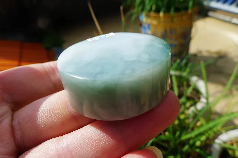 Natural Jade Rough Jadeite Raw (60g,3.8X3.8X1.55cm)