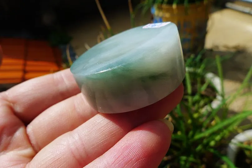 Natural Jade Rough Jadeite Raw (60g,3.8X3.8X1.55cm)