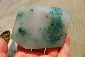 Natural Jade Rough Jadeite Raw (97g,8.6X6.2X0.6cm)