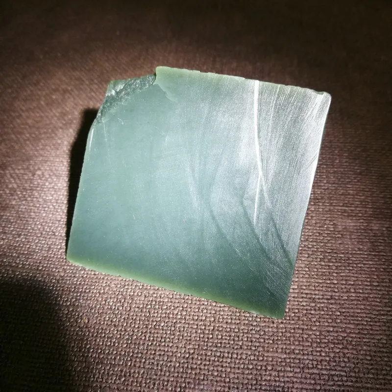 Natural Kunlun Jade Rough Nephrite Raw (124g,5.7X5.3X2.7cm)