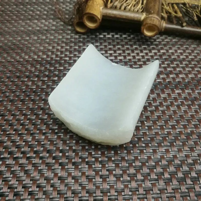 Natural Kunlun Jade Rough Nephrite Raw (167g,5.7X5.2X2cm)