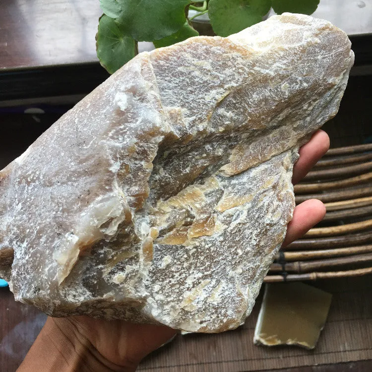 Natural Kunlun Jade Rough Nephrite Raw 2.6kg