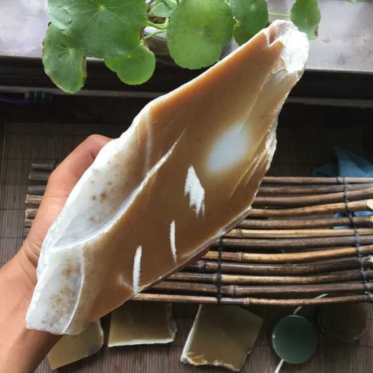 Natural Kunlun Jade Rough Nephrite Raw 2.6kg