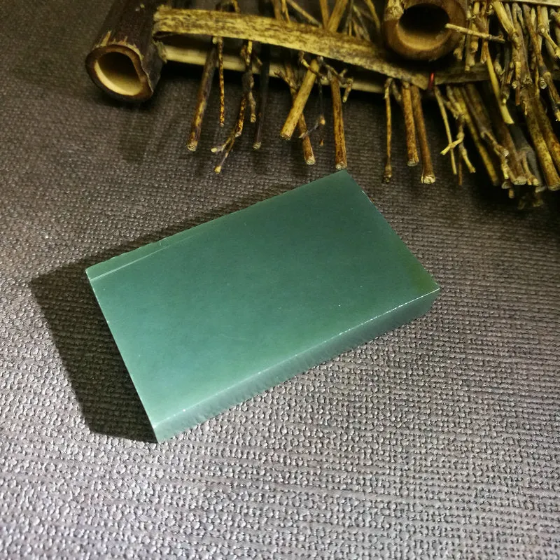 Natural Kunlun Jade Rough Nephrite Raw (41g,5.2X3X0.9cm)